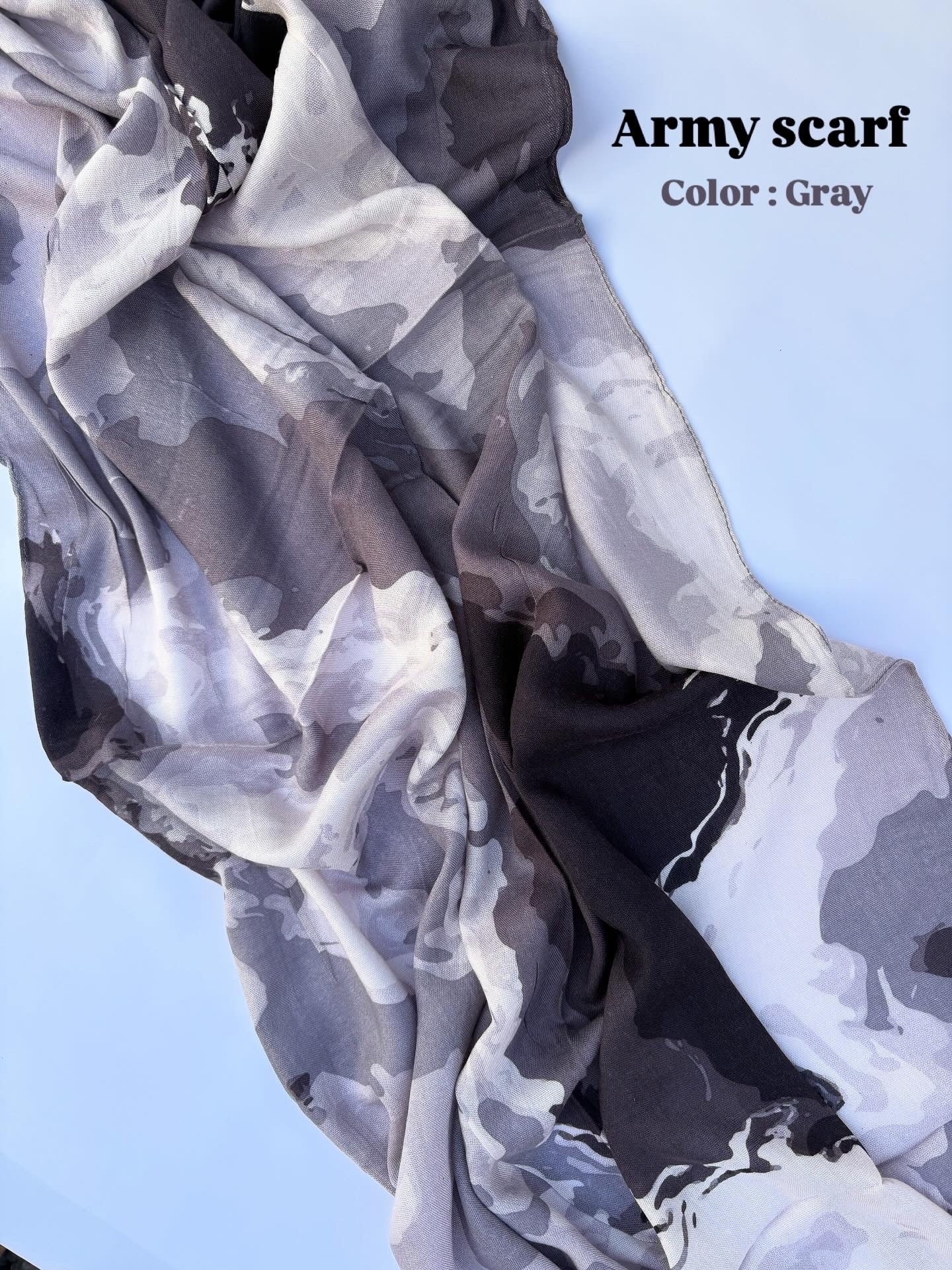 Army scarf - gray