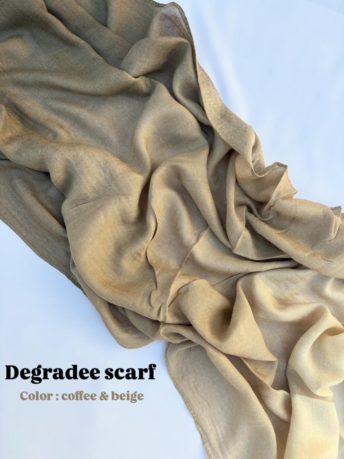 Degradee coffee & beige