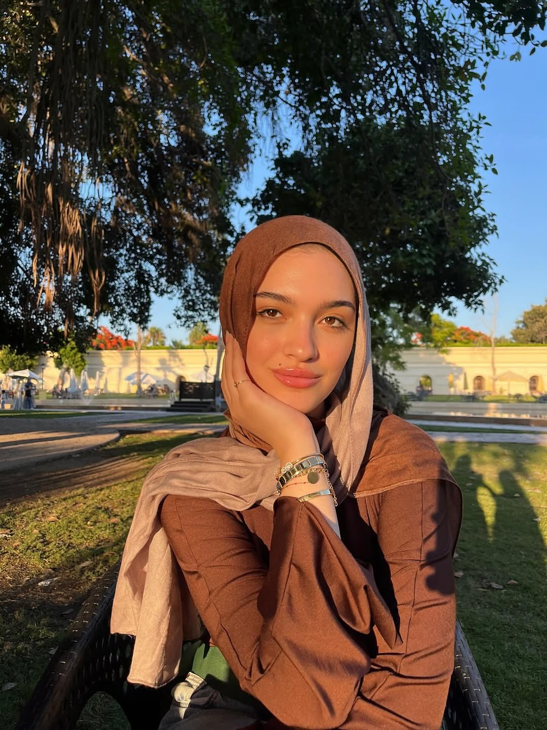 Degradee brown & nude coffee