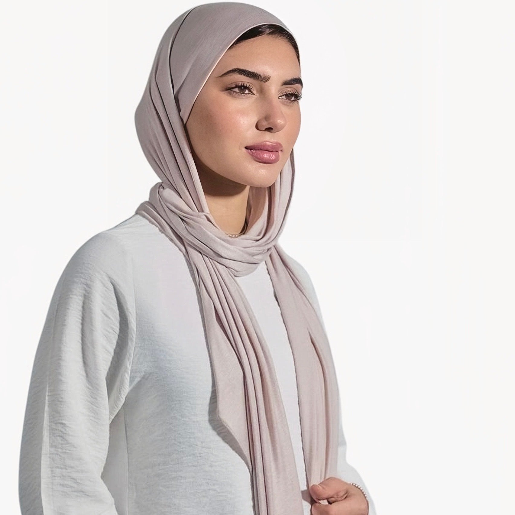 Gel lycra with bandana - nude coffee