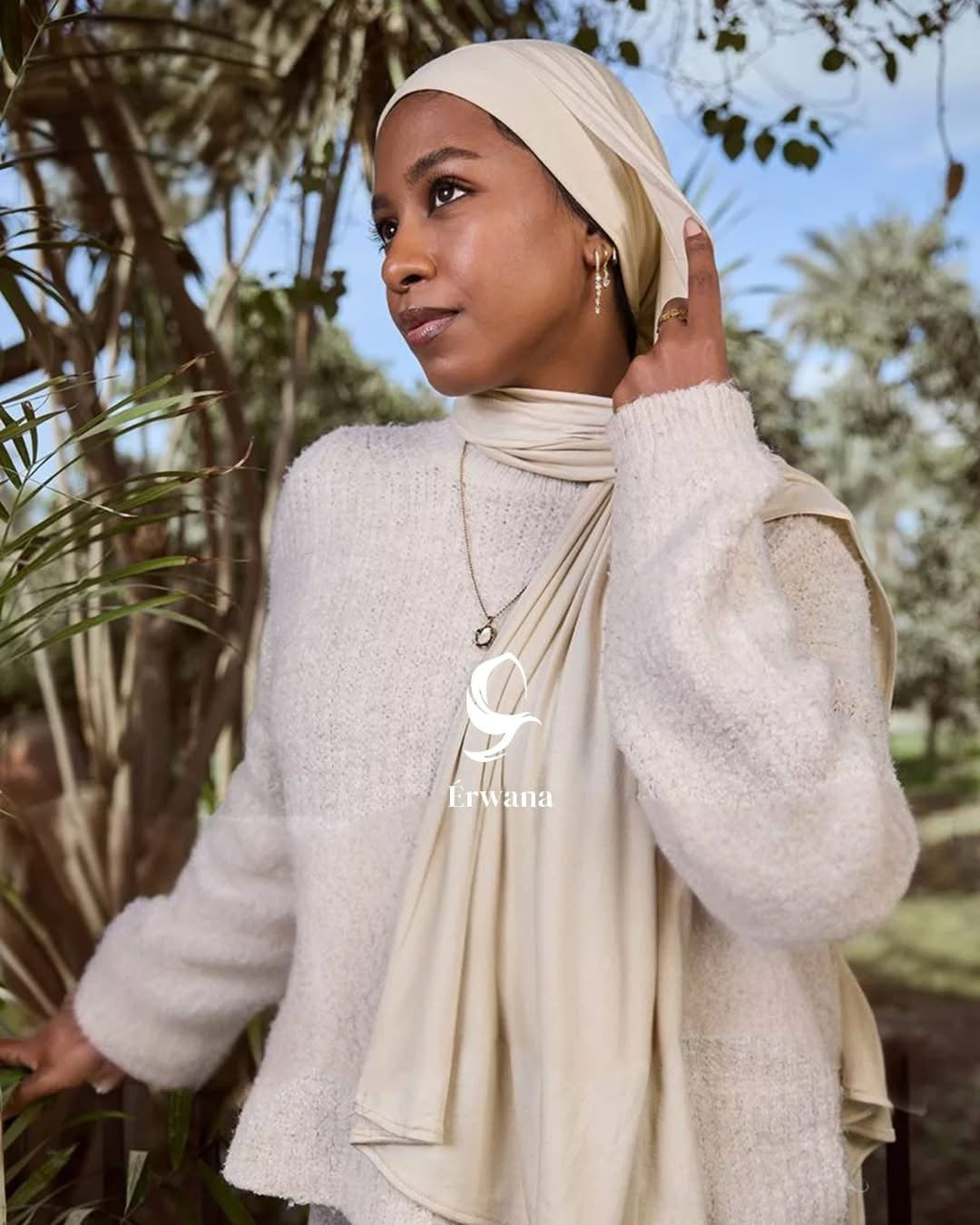 Gel lycra with bandana - creamy