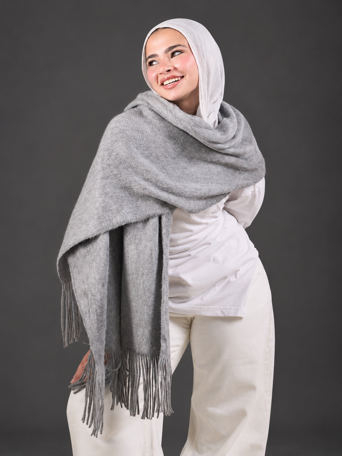 Winter Shawl - gray