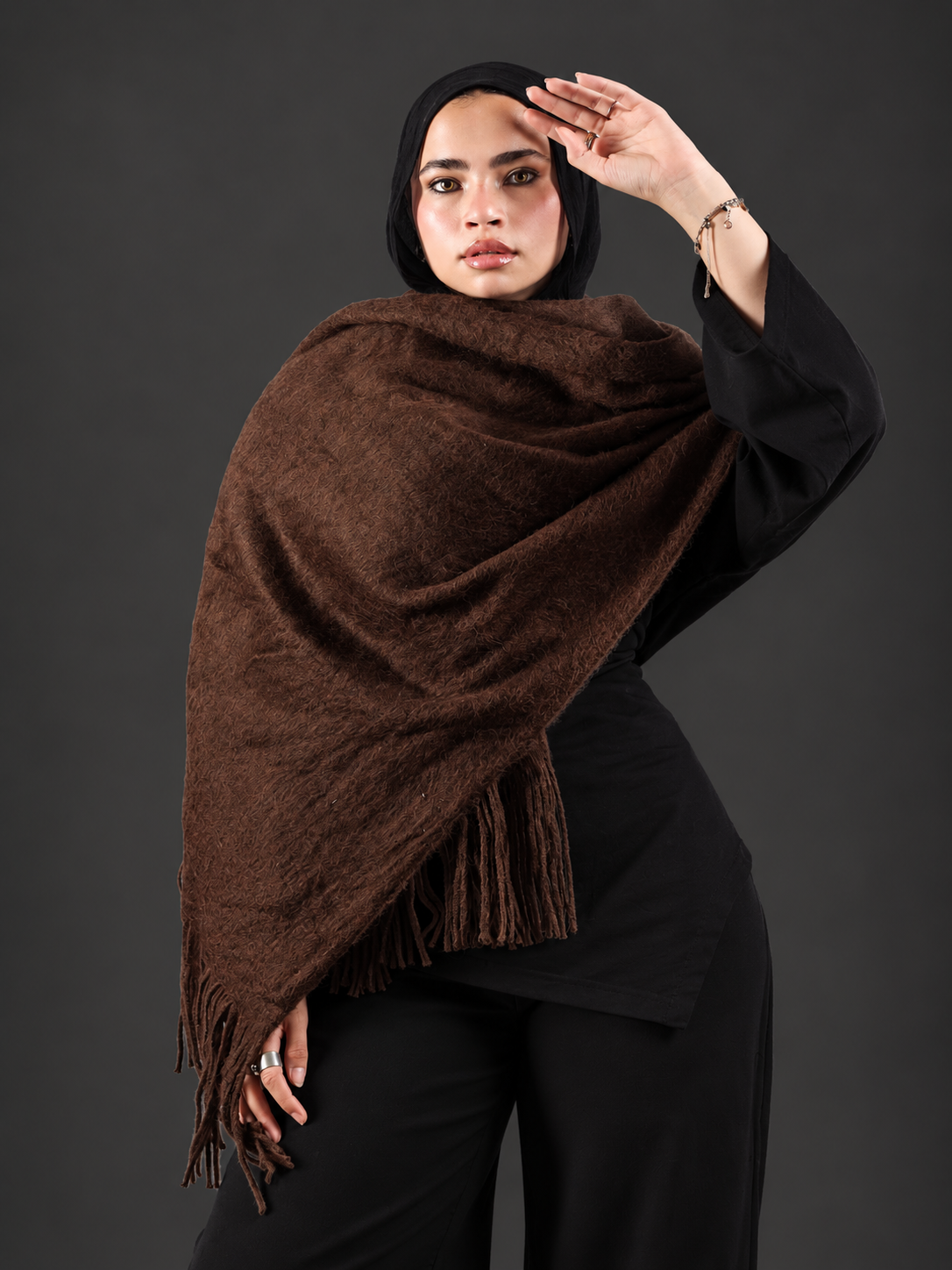 Winter Shawl - Brown