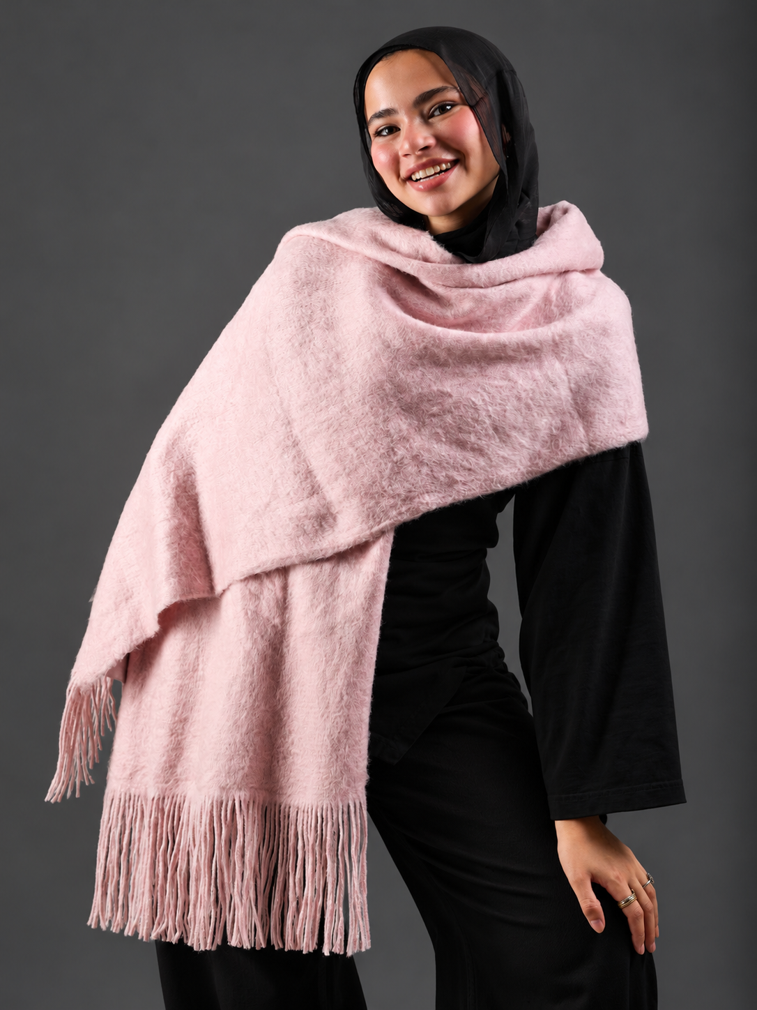 Winter Shawl - pink