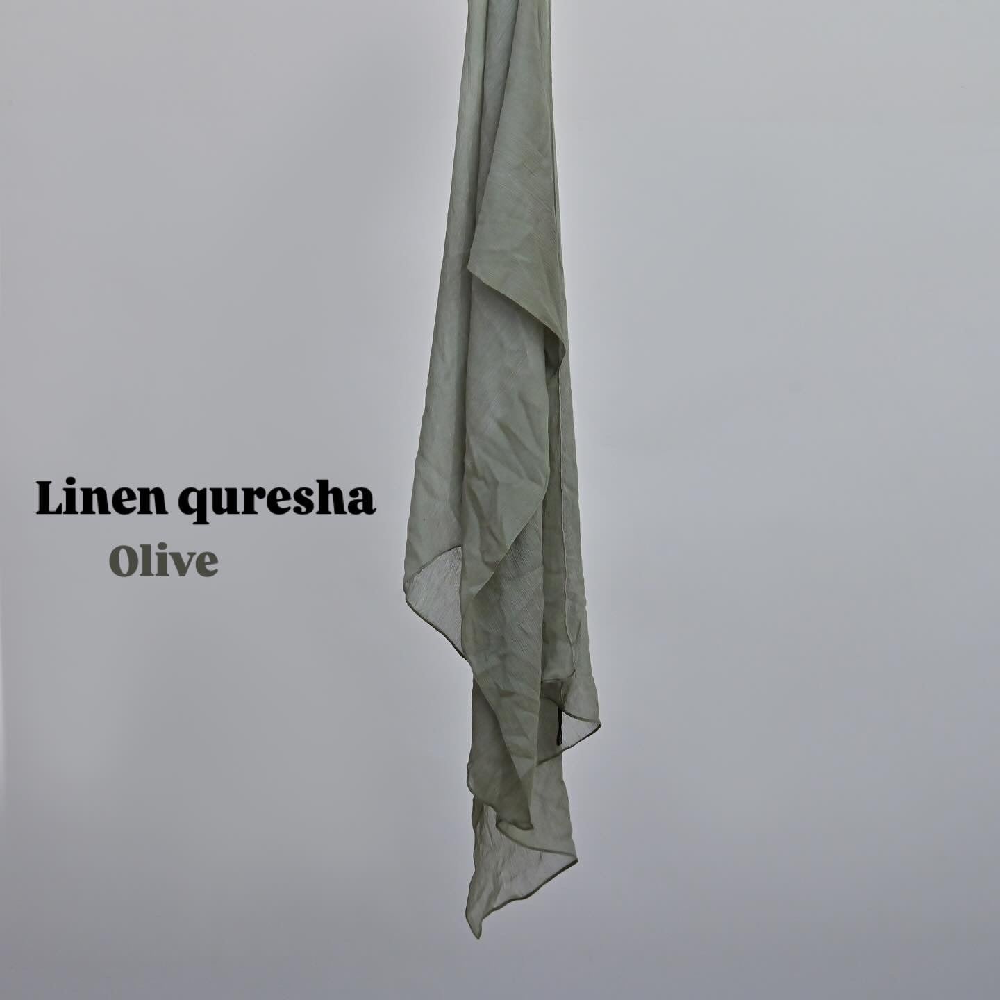 Linen quresha ( olive )