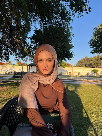 Degradee brown &amp; nude coffee