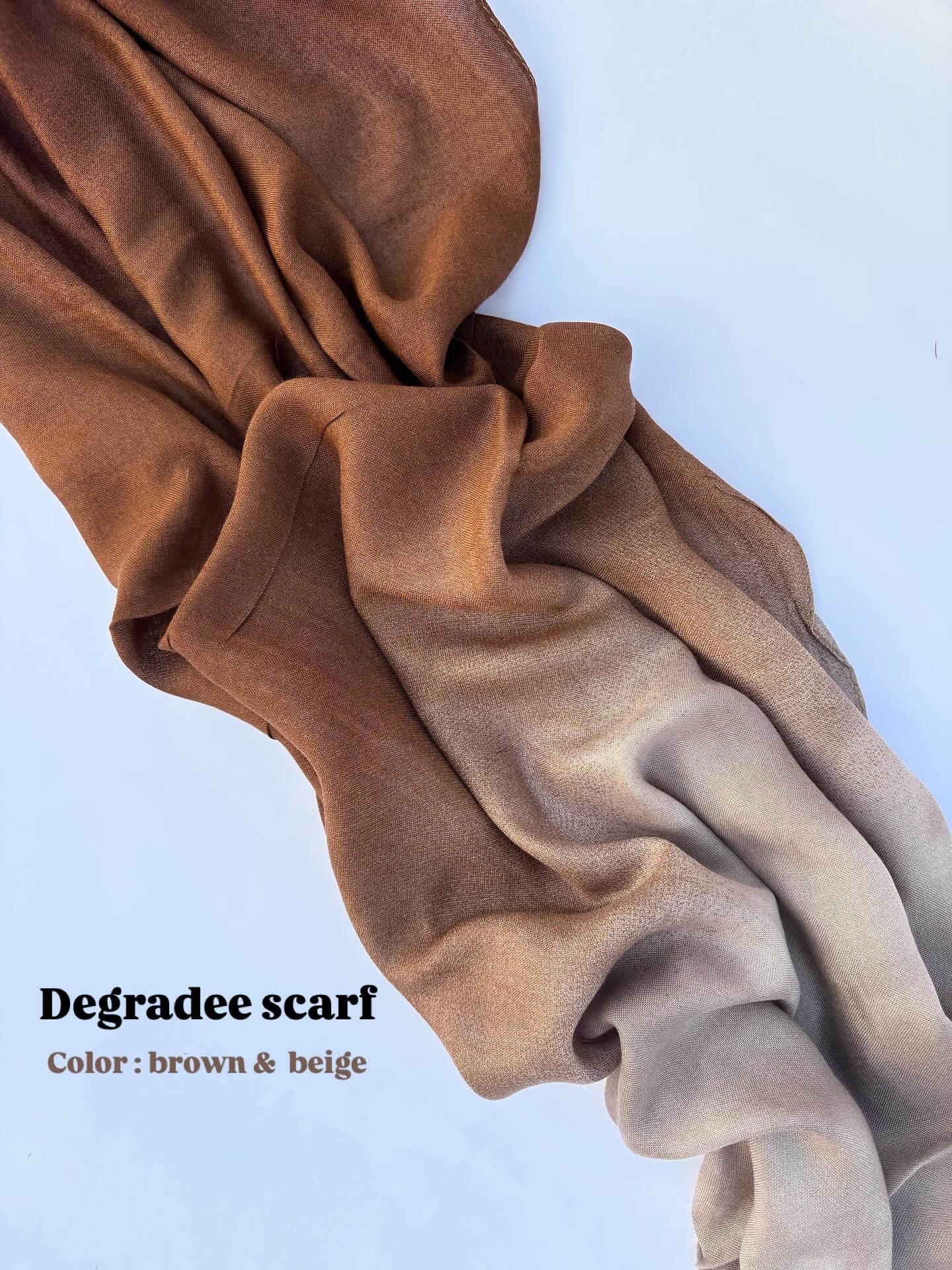 Degradee brown &amp; nude coffee