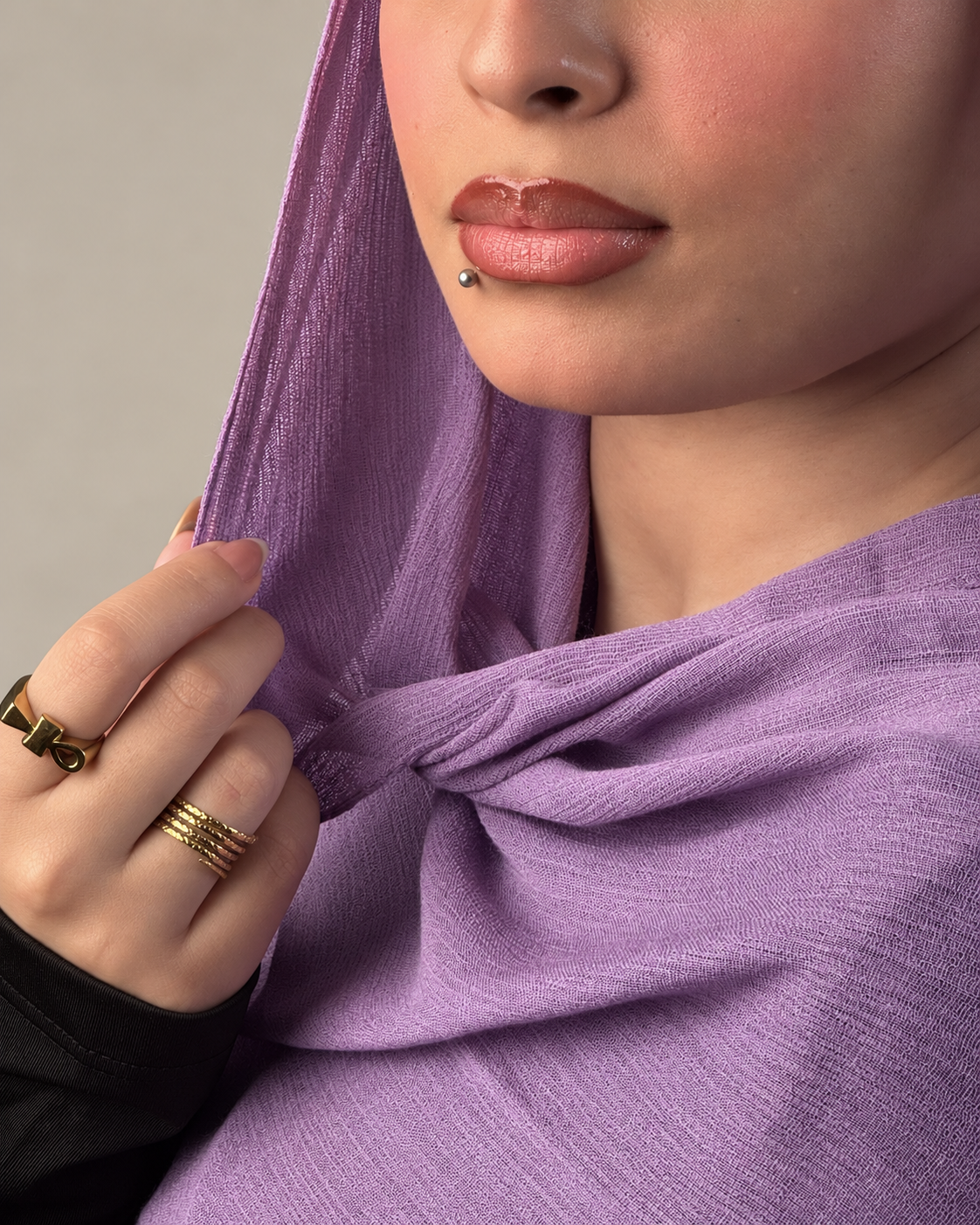 Linen quresha - lavender
