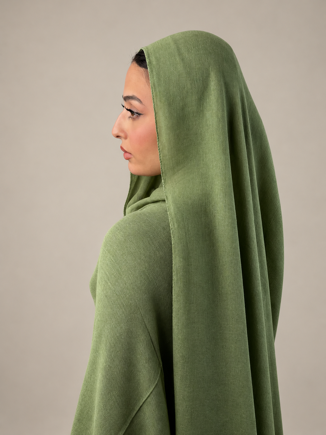 Linen quresha - pistachio
