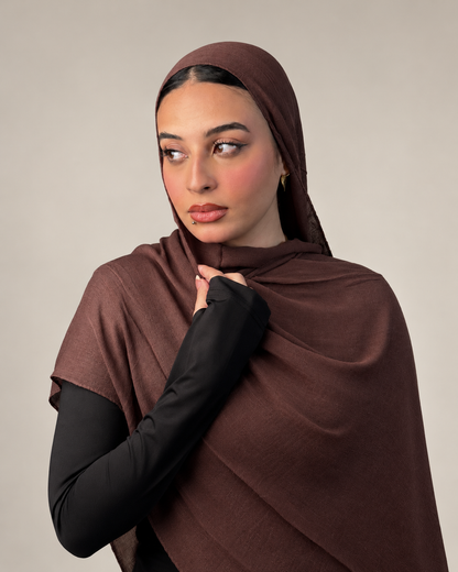Linen quresha - chocolate