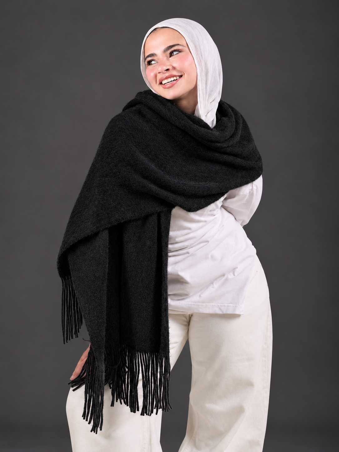 Winter Shawl black
