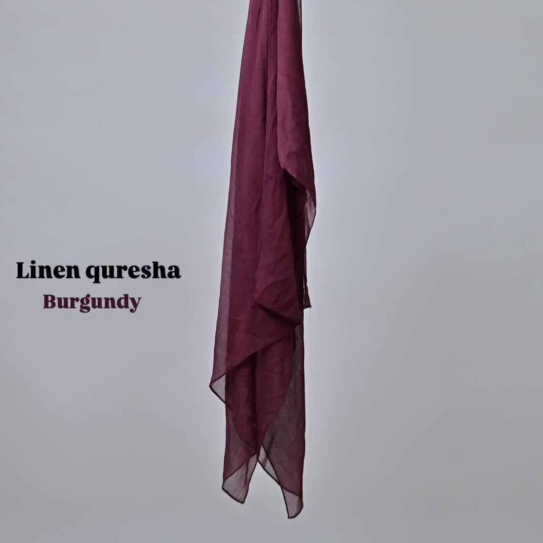 Linen quresha ( Burgundy)