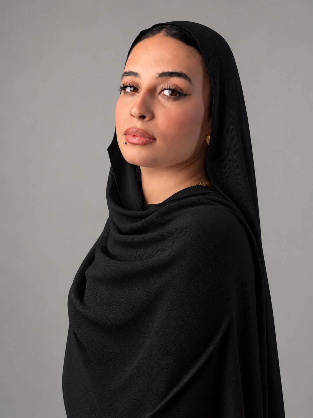 Linen quresha - Black