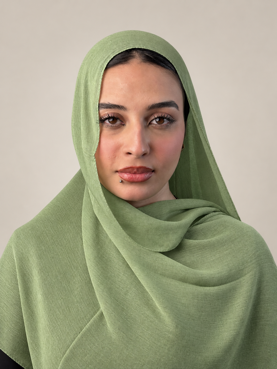 Linen quresha - pistachio