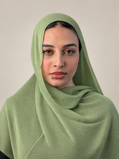 Linen quresha - pistachio