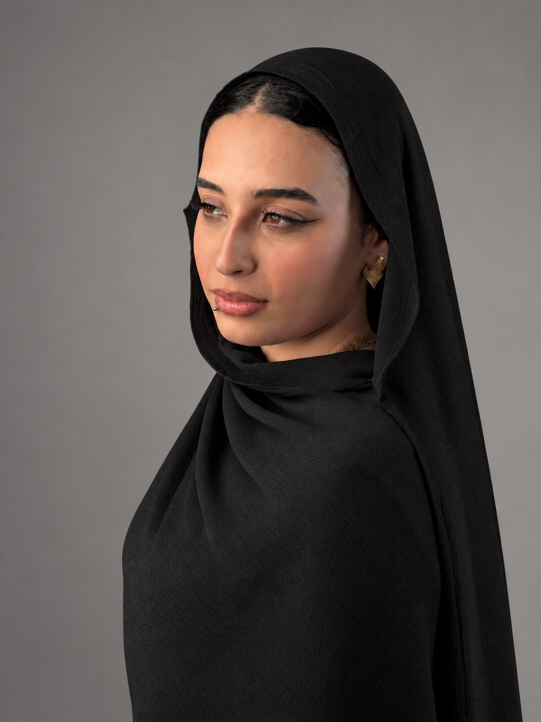 Linen quresha - Black