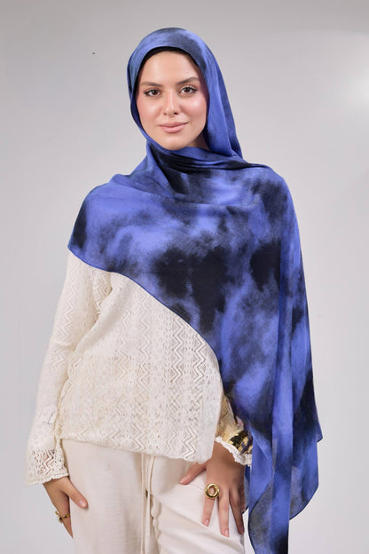 Midnight scarf - blue