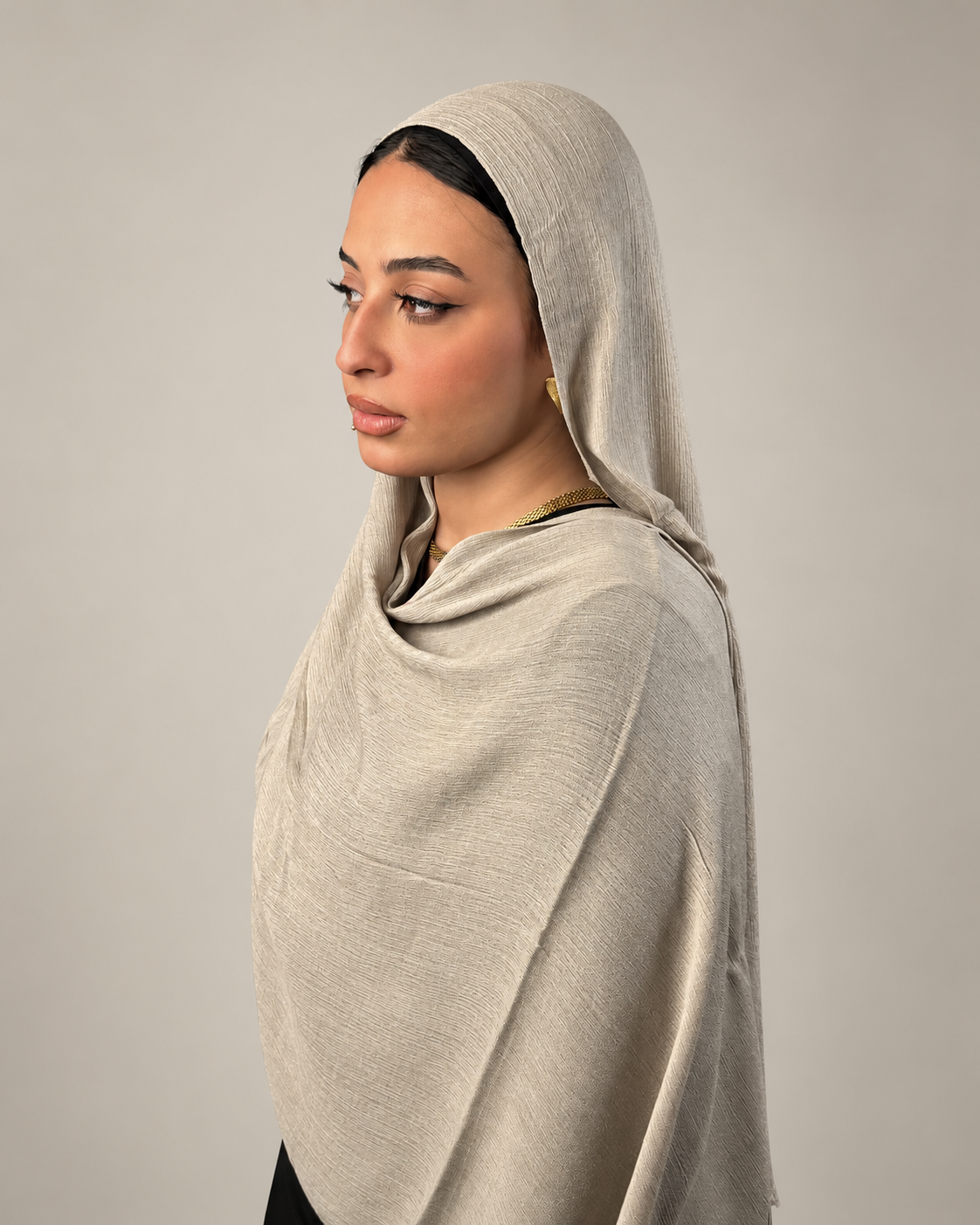 Linen quresha-Beige