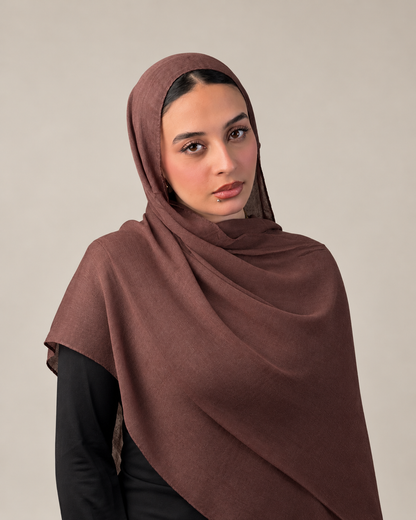 Linen quresha - chocolate