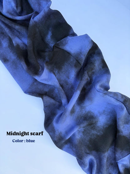 Midnight scarf - blue