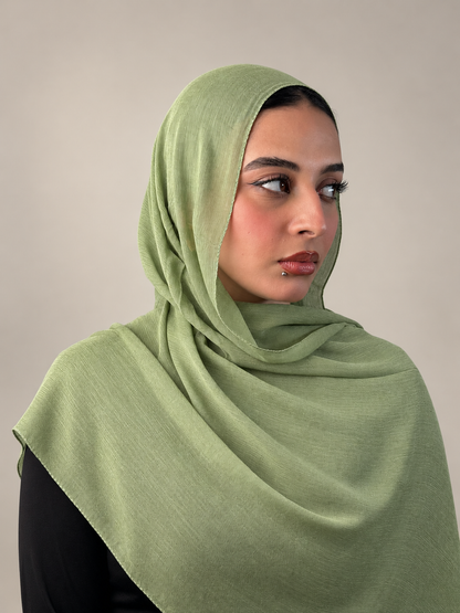 Linen quresha - pistachio