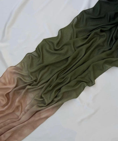 Degradee olive &amp; beige