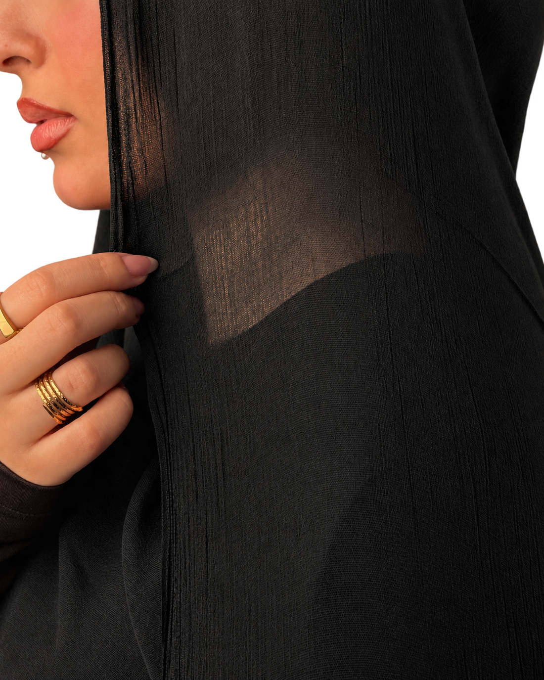 Linen quresha - Black