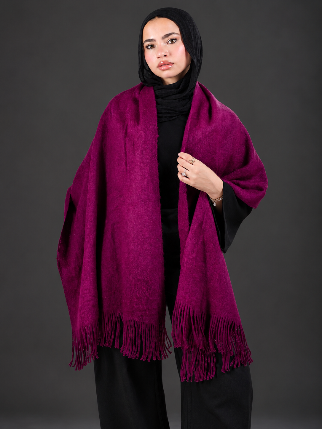Winter Shawl - purple